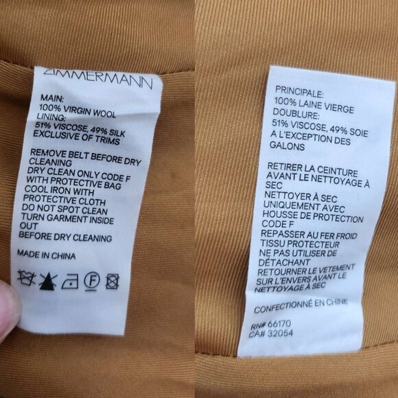 RARE! Zimmermann Ninety Six Zippy Safari Flip Skirt Size 0 XS b131 - Picture 8 of 16